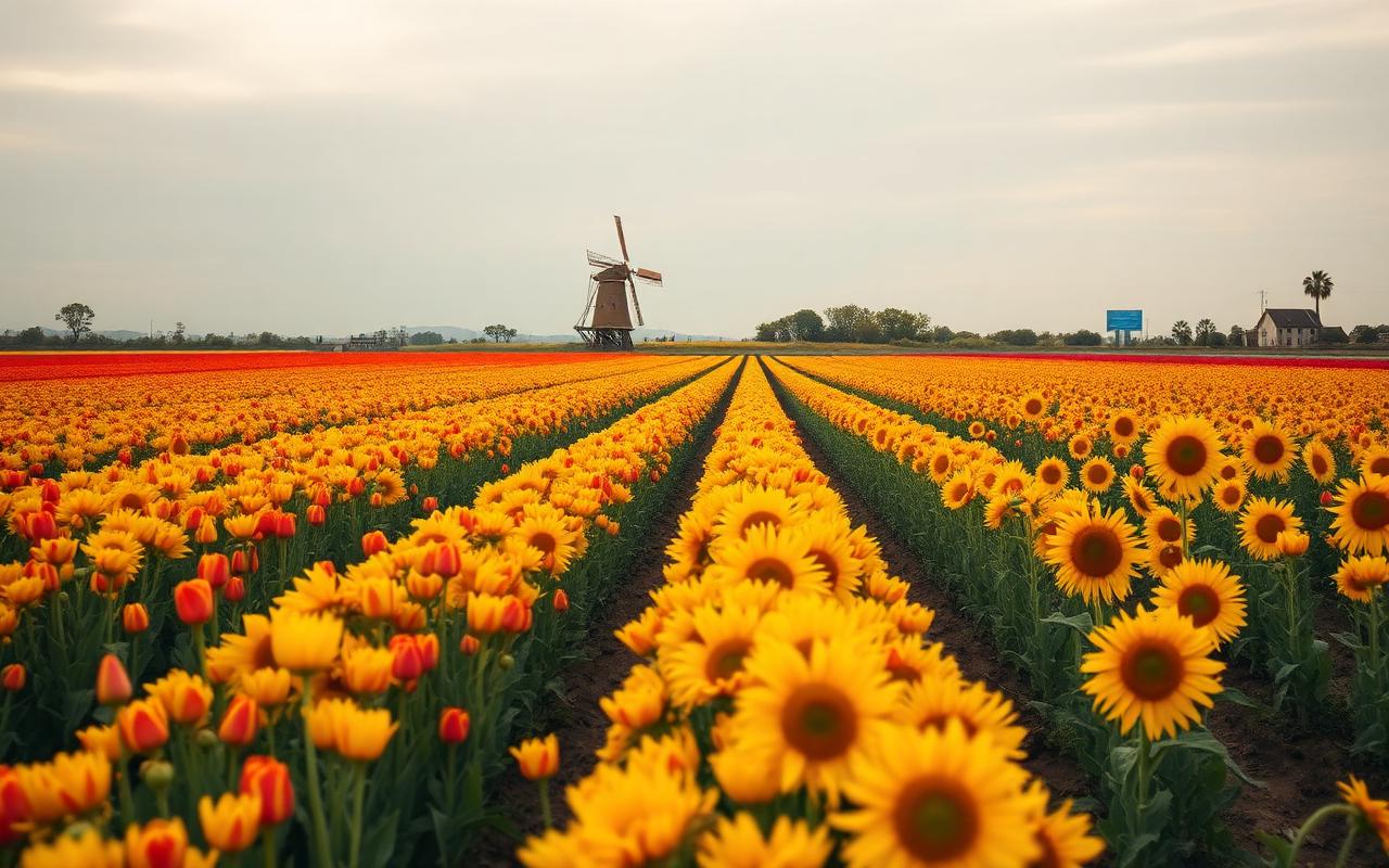 campo de flores em Holambra