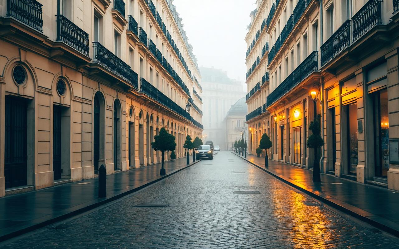 rua típica em Paris